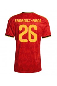 Belgia Matias Fernandez-Pardo #26 Jalkapallovaatteet Kotipaita MM-kisat 2026 Lyhythihainen